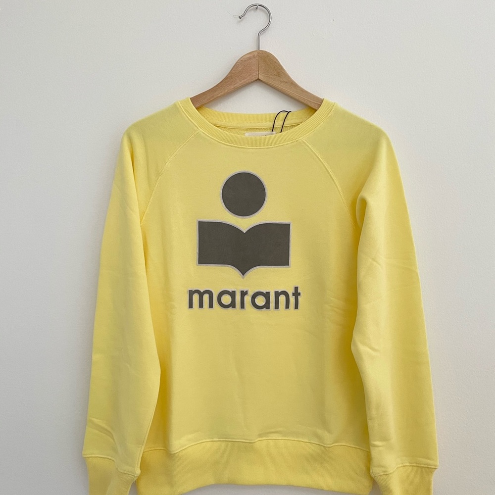 Isabel Marant Milly Yellow Sweatshirt Sz 34 …